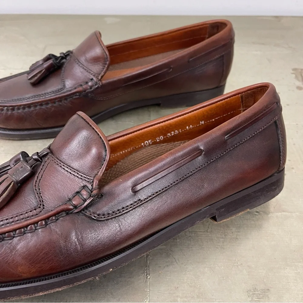 Johnston & Murphy Passport Leather Tassel Loafer Made in Italy